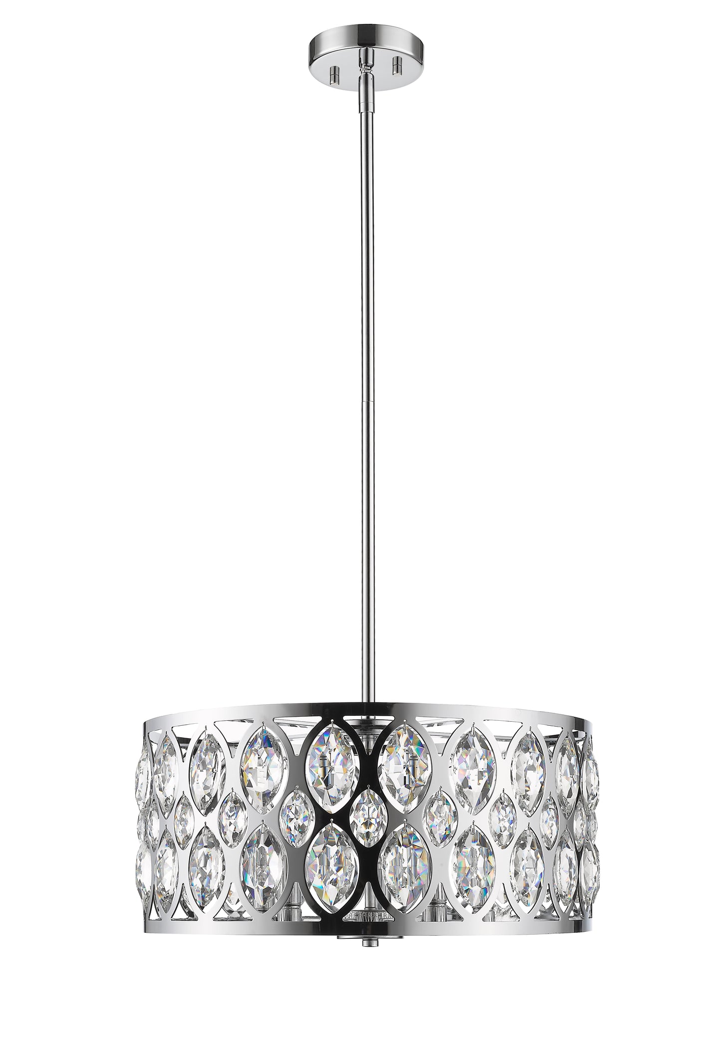 Dealey 5 Light Chandelier Chrome