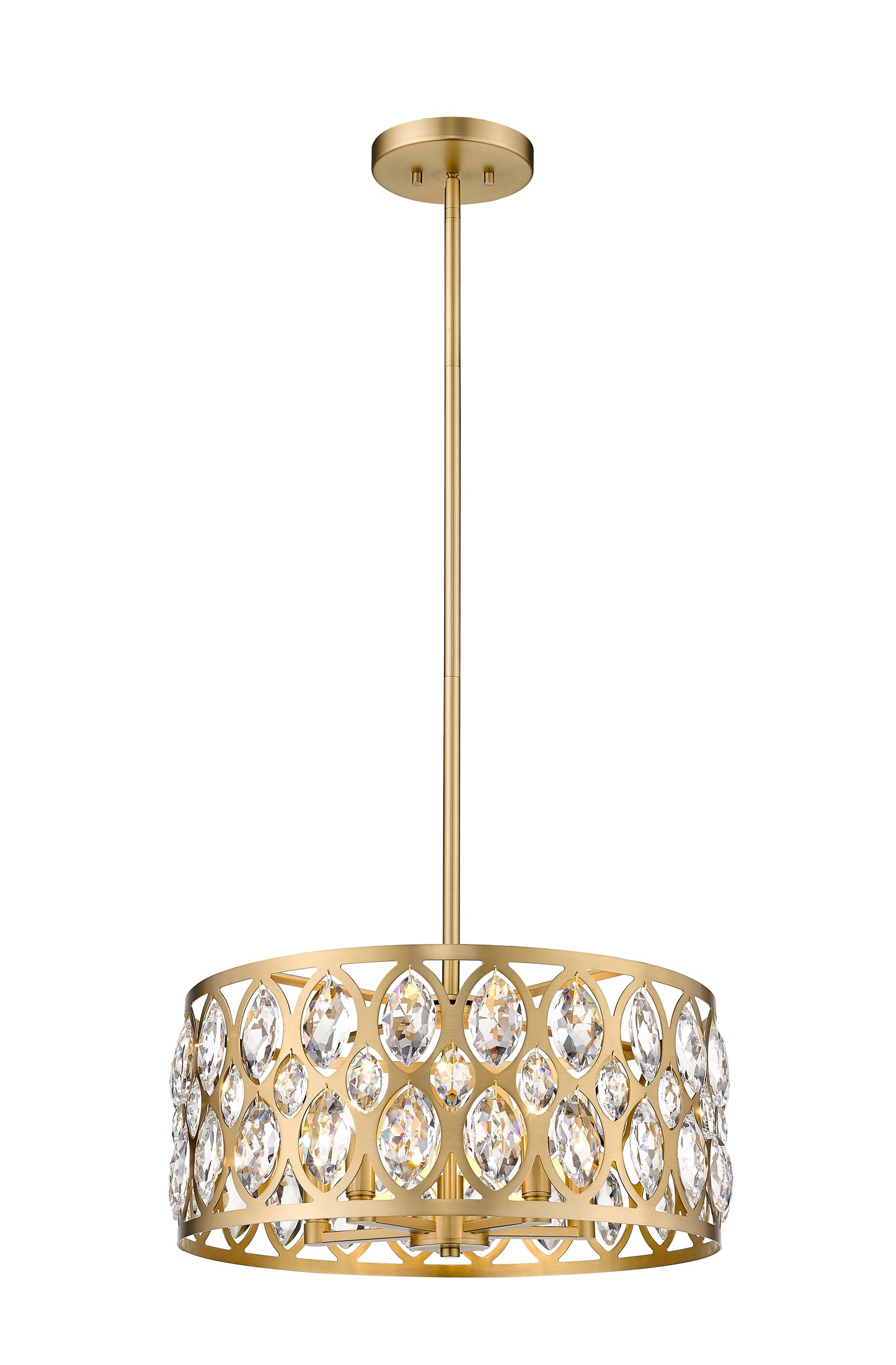 Dealey 5 Light Chandelier Heirloom Brass