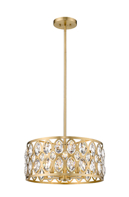 Dealey 5 Light Chandelier Heirloom Brass