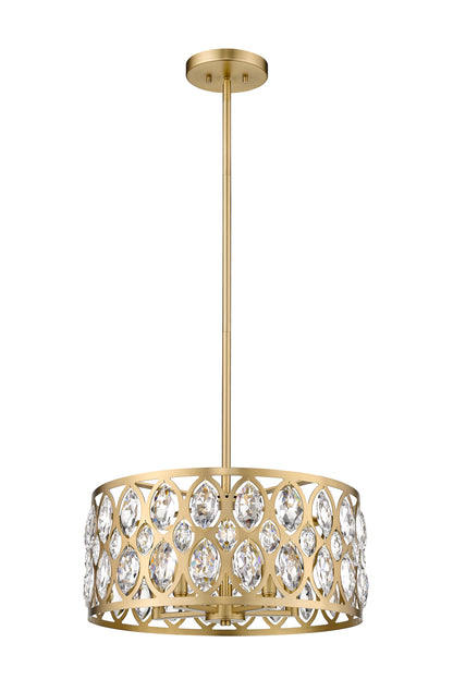 Dealey 5 Light Chandelier Heirloom Brass