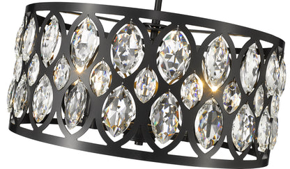 Dealey 5 Light Chandelier Matte Black