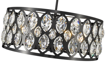 Dealey 6 Light Chandelier Matte Black