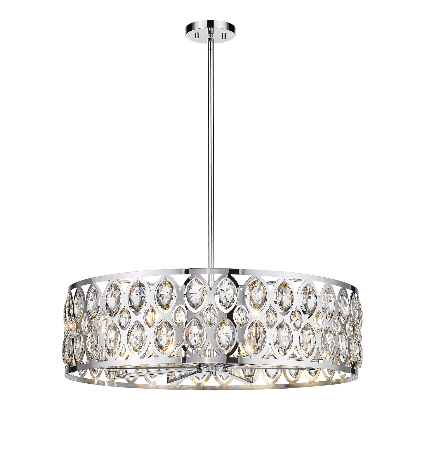 Dealey 8 Light Chandelier Chrome