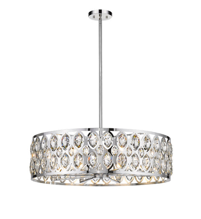 Dealey 8 Light Chandelier Chrome
