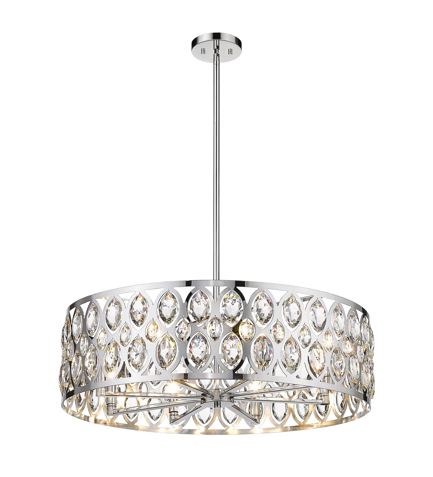 Dealey 8 Light Chandelier Chrome