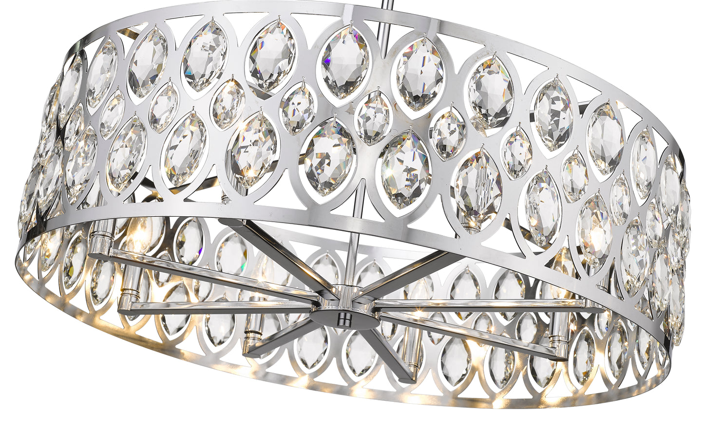 Dealey 8 Light Chandelier Chrome