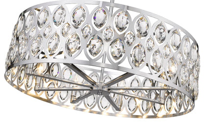 Dealey 8 Light Chandelier Chrome