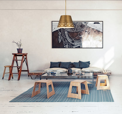 Katie 1 Light Chandelier Rubbed Brass