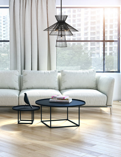 Alito 6 Light Chandelier Matte Black