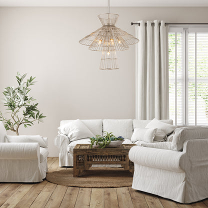 Alito 6 Light Chandelier Polished Nickel
