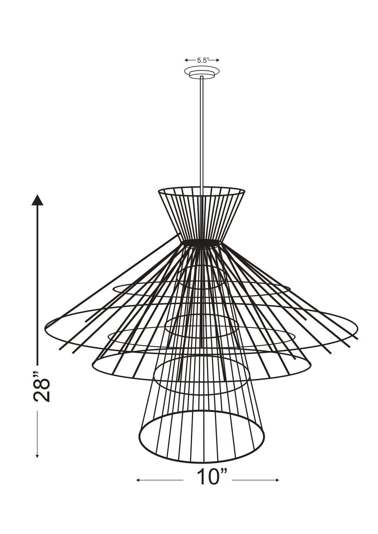 Alito 8 Light Chandelier Polished Nickel