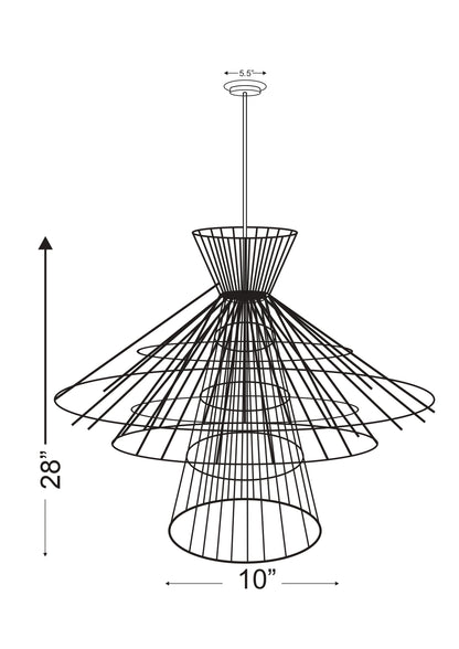 Alito 8 Light Chandelier Polished Nickel