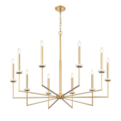 Gaultier 10 Light Chandelier Modern Gold