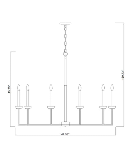 Gaultier 10 Light Chandelier Modern Gold