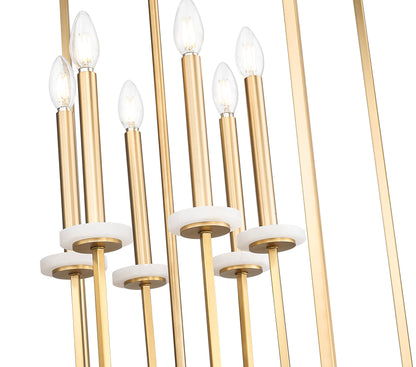 Gaultier 6 Light Chandelier Modern Gold