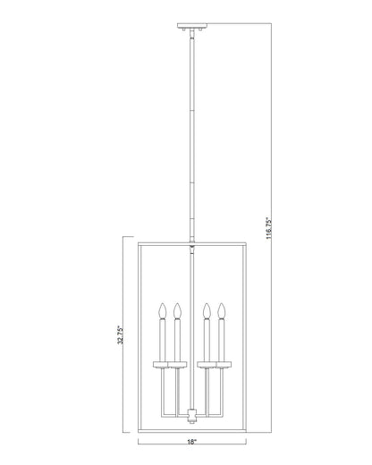 Gaultier 6 Light Chandelier Modern Gold