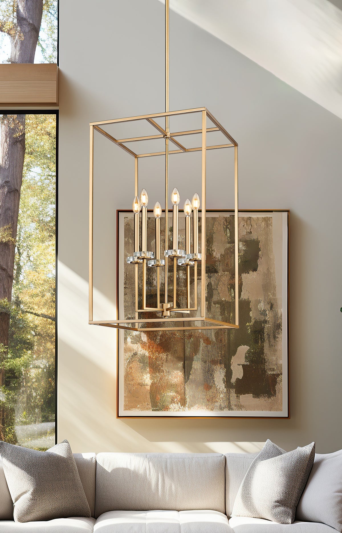 Gaultier 6 Light Chandelier Modern Gold