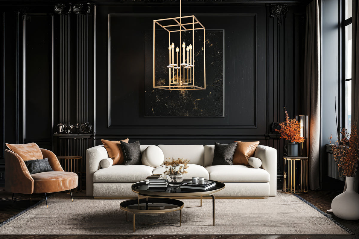 Gaultier 6 Light Chandelier Modern Gold