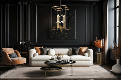Gaultier 6 Light Chandelier Modern Gold