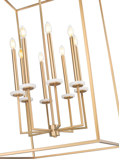 Gaultier 8 Light Chandelier Modern Gold