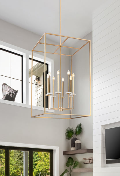 Gaultier 8 Light Chandelier Modern Gold