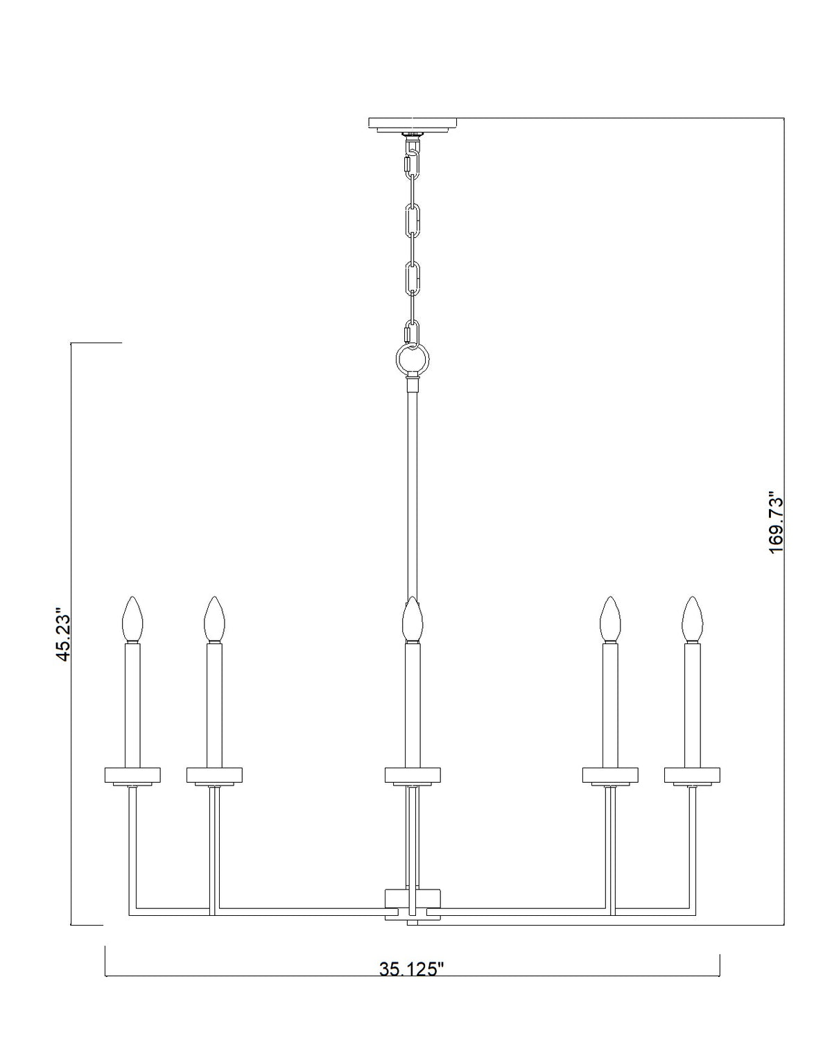 Gaultier 8 Light Chandelier Modern Gold