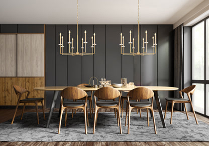 Gaultier 8 Light Chandelier Modern Gold