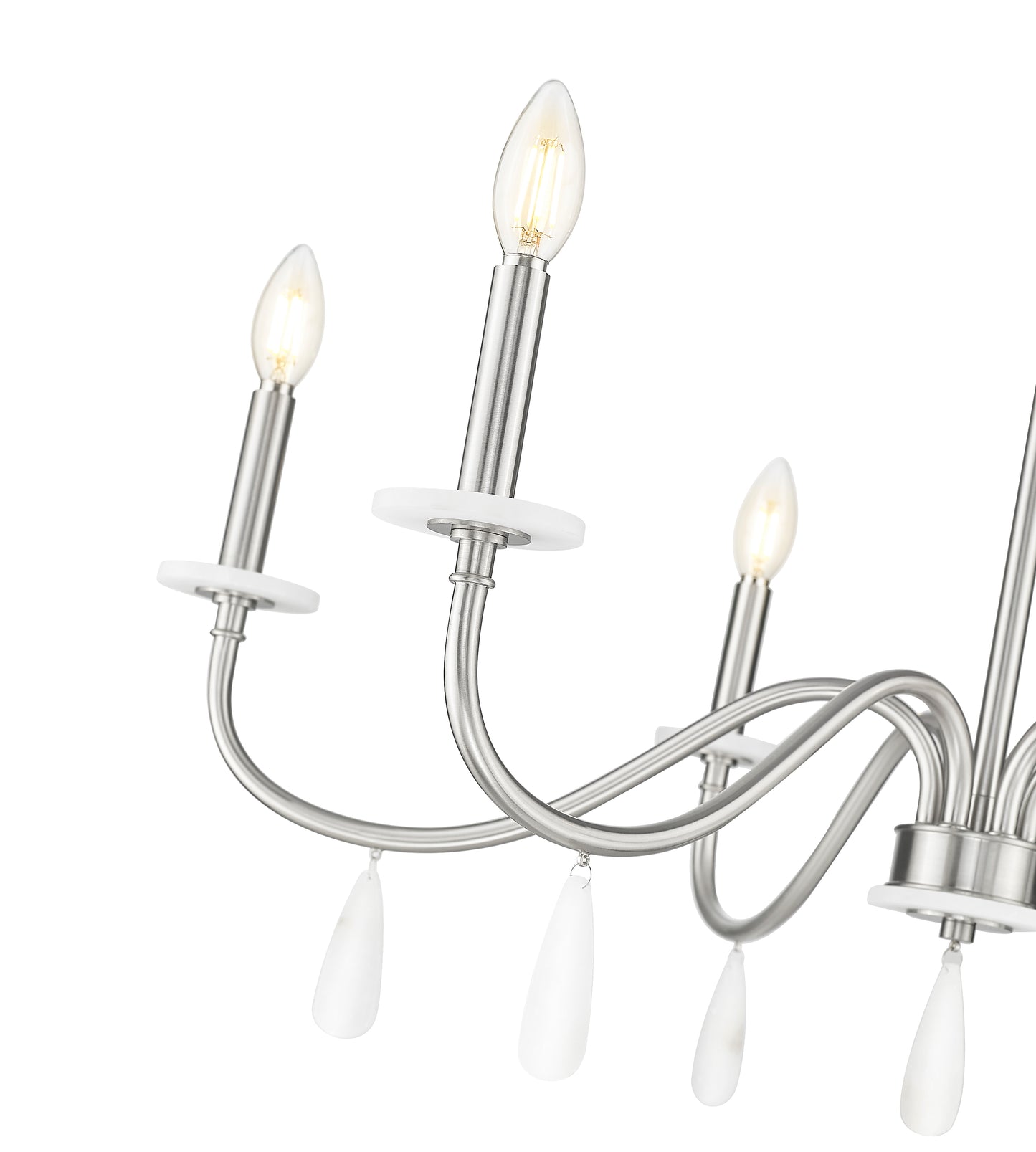 Toussant 6 Light Chandelier 
 Brushed Nickel