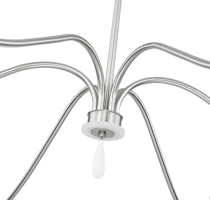 Toussant 6 Light Chandelier 
 Brushed Nickel