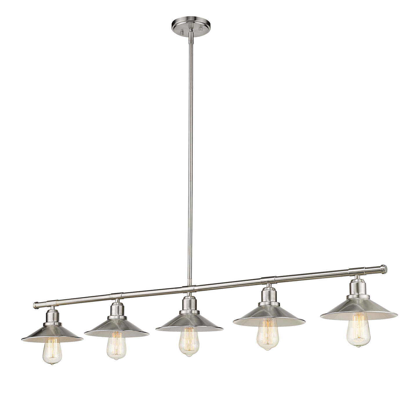 Casa 5 Light Linear Chandelier Brushed Nickel