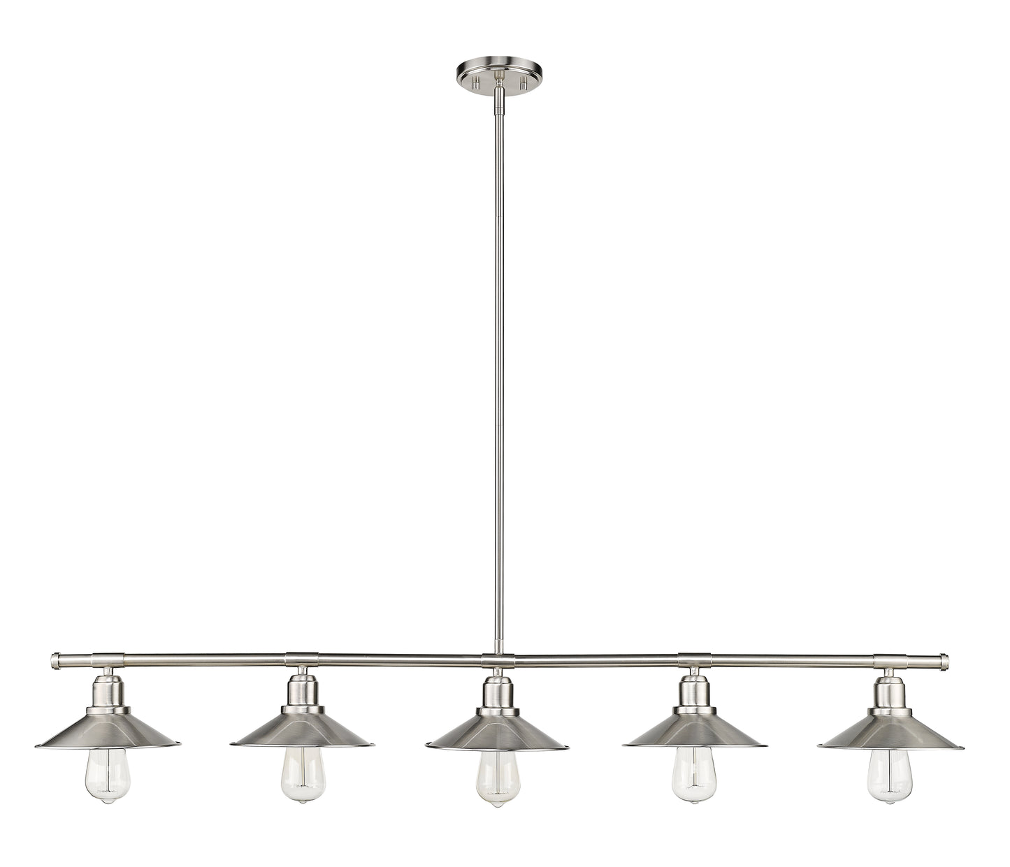 Casa 5 Light Linear Chandelier Brushed Nickel