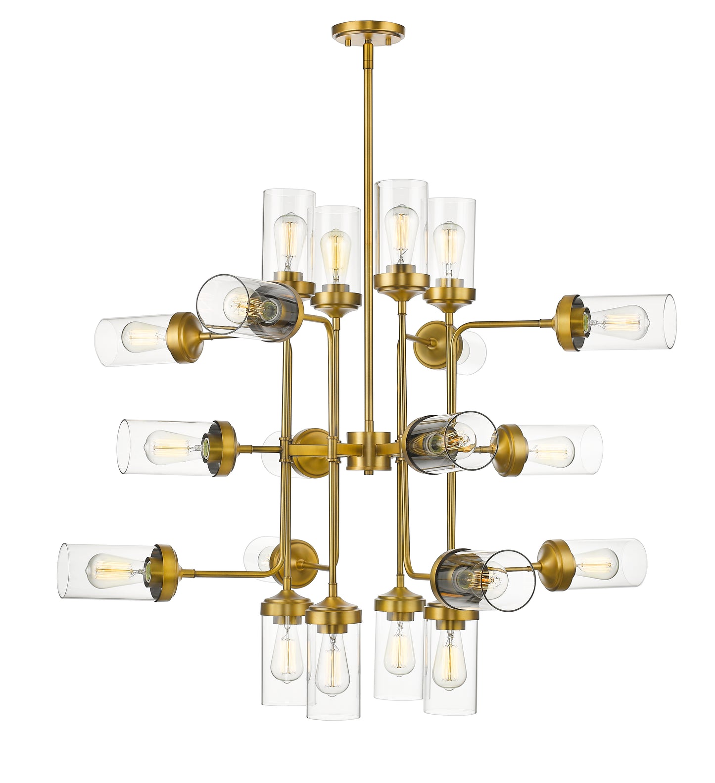 Calliope 20 Light Chandelier Foundry Brass