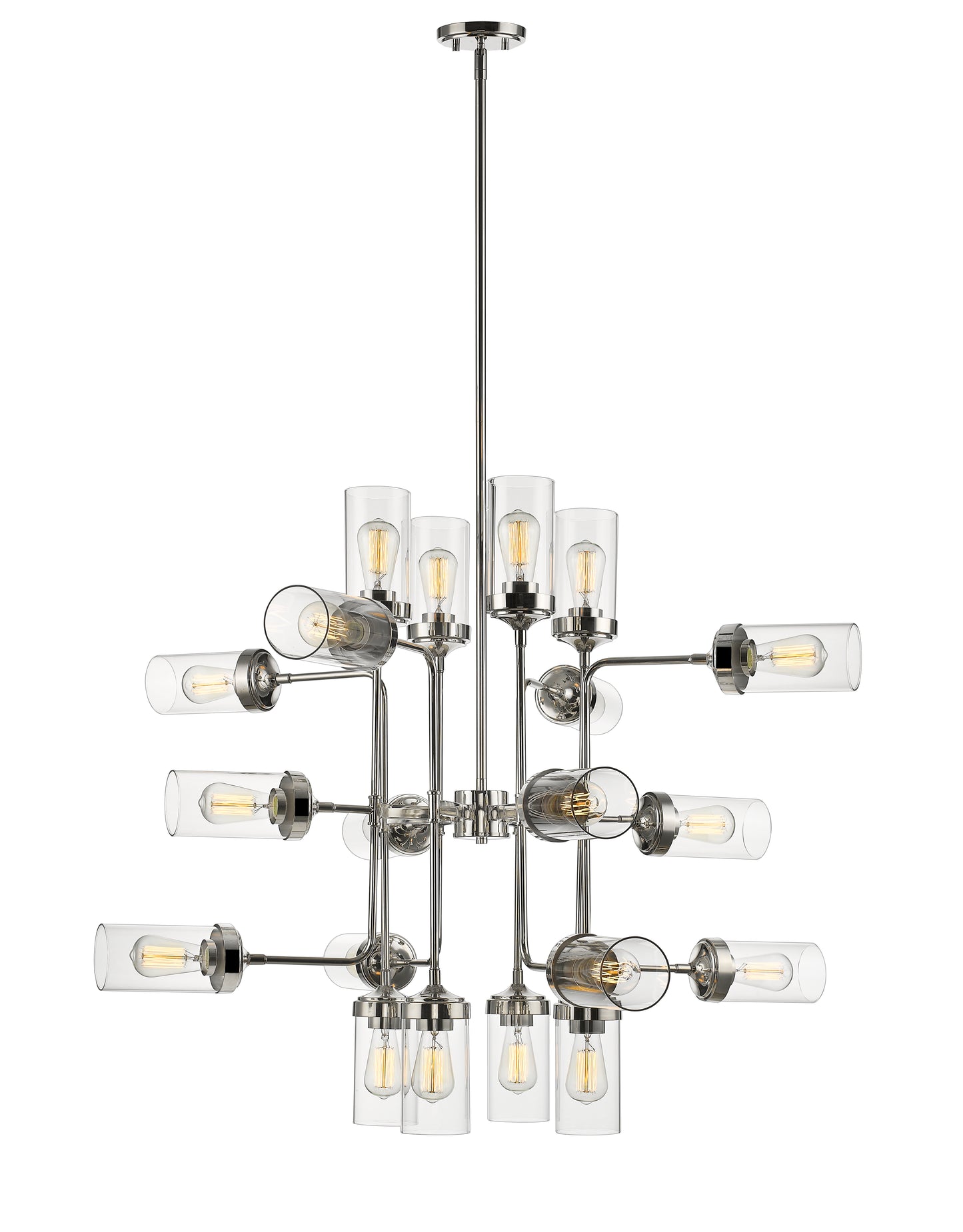 Calliope 20 Light Chandelier Polished Nickel