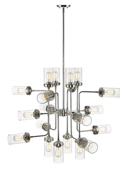 Calliope 20 Light Chandelier Polished Nickel