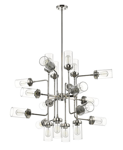 Calliope 20 Light Chandelier Polished Nickel