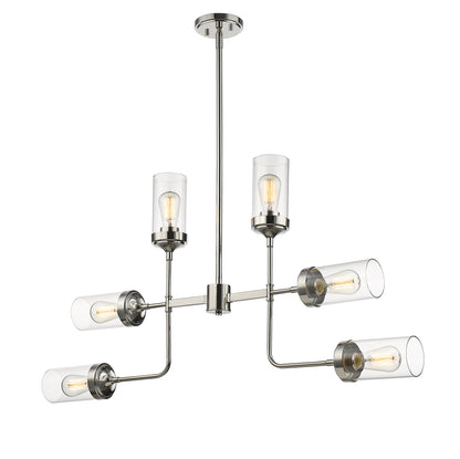 Calliope 6 Light Chandelier Polished Nickel