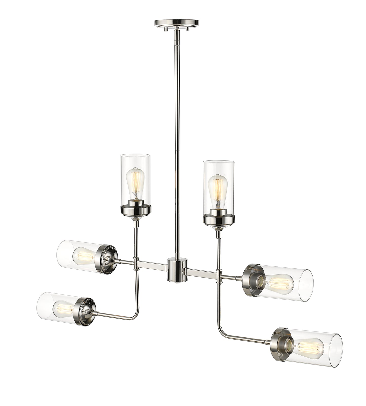 Calliope 6 Light Chandelier Polished Nickel