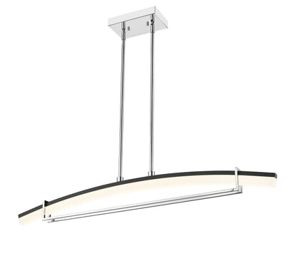Arc LED 1 Light Linear Chandelier Chrome