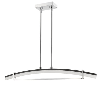 Arc LED 1 Light Linear Chandelier Chrome