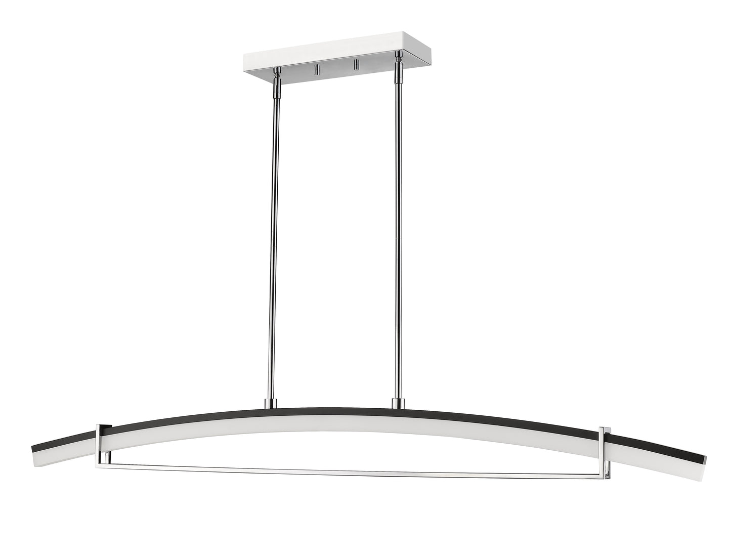 Arc LED 1 Light Linear Chandelier Chrome