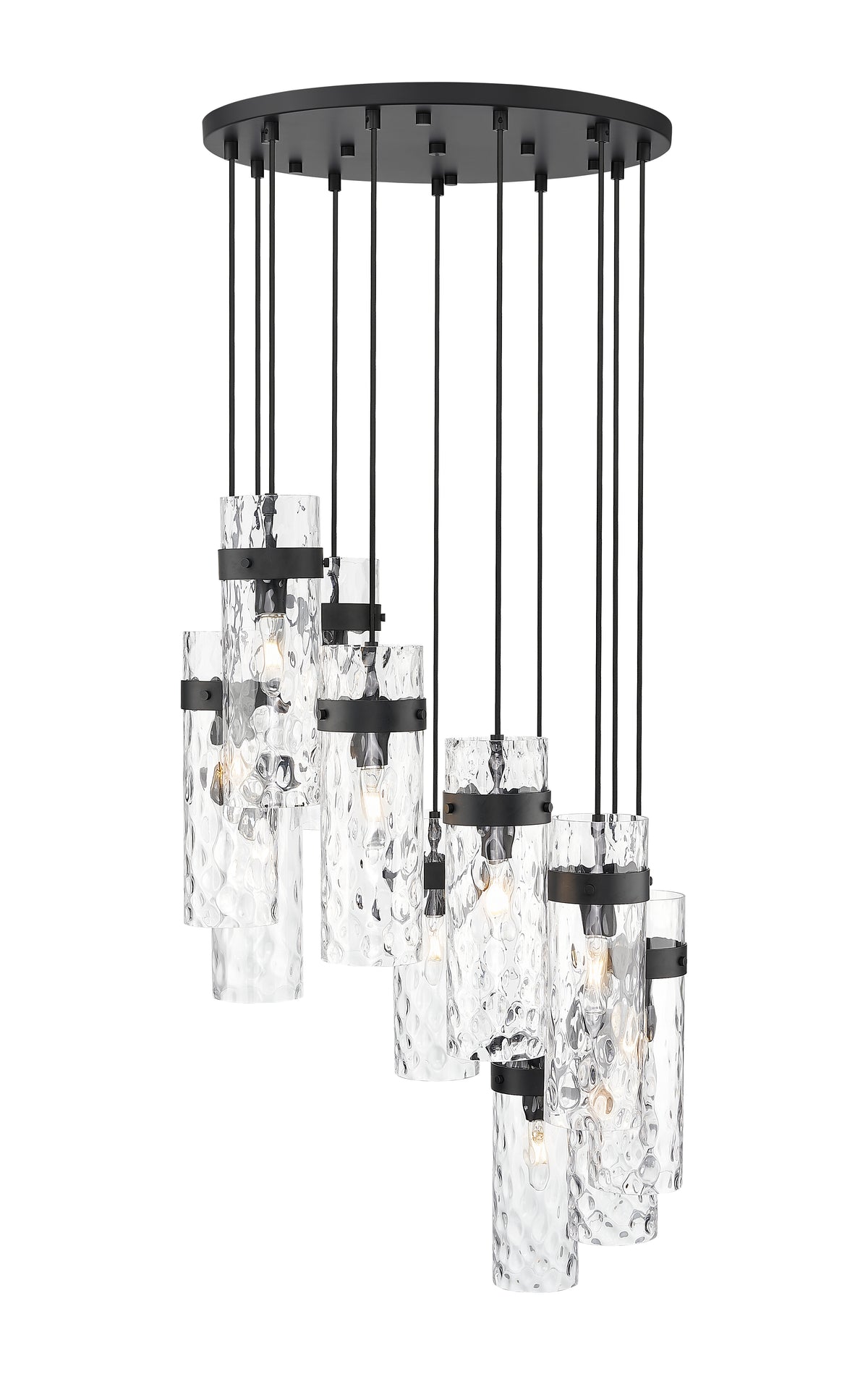 Fontaine 11 Light Chandelier Matte Black