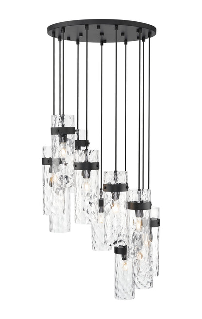 Fontaine 11 Light Chandelier Matte Black
