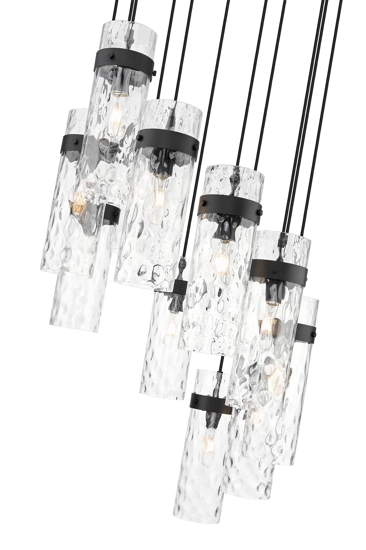 Fontaine 11 Light Chandelier Matte Black