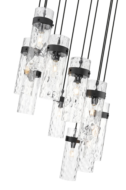 Fontaine 11 Light Chandelier Matte Black