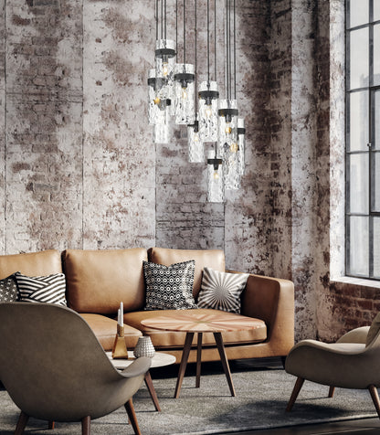 Fontaine 11 Light Chandelier Matte Black
