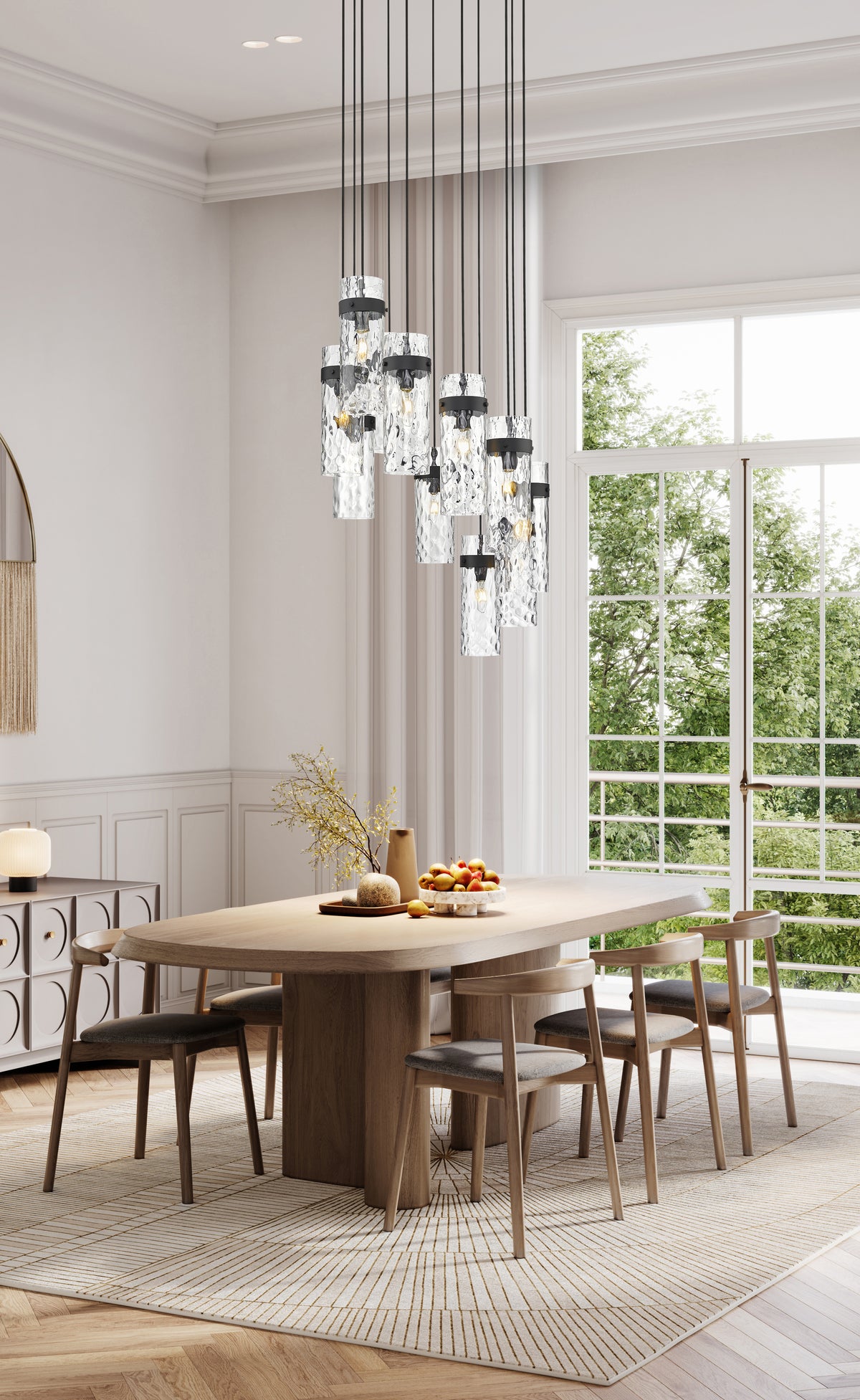 Fontaine 11 Light Chandelier Matte Black
