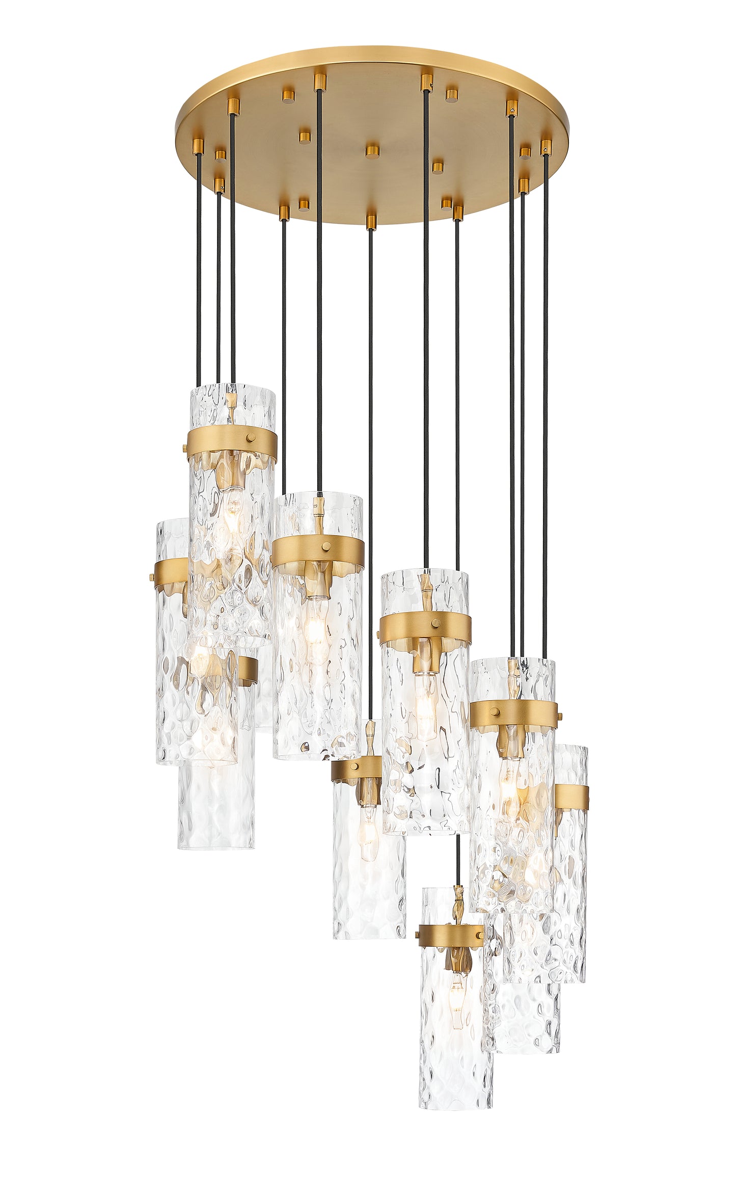 Fontaine 11 Light Chandelier Rubbed Brass