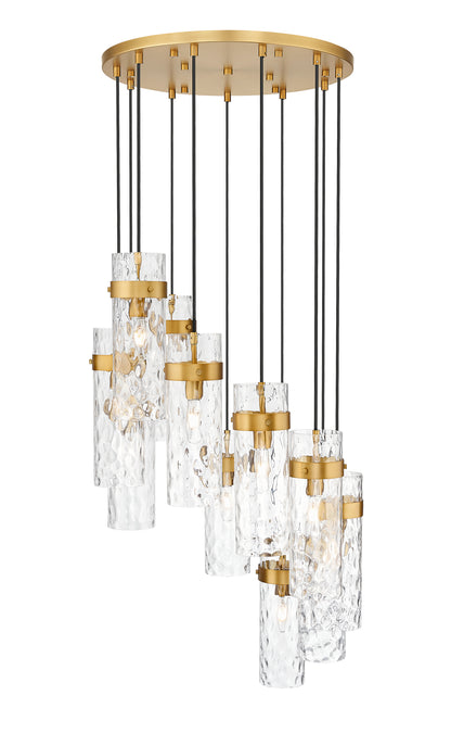 Fontaine 11 Light Chandelier Rubbed Brass