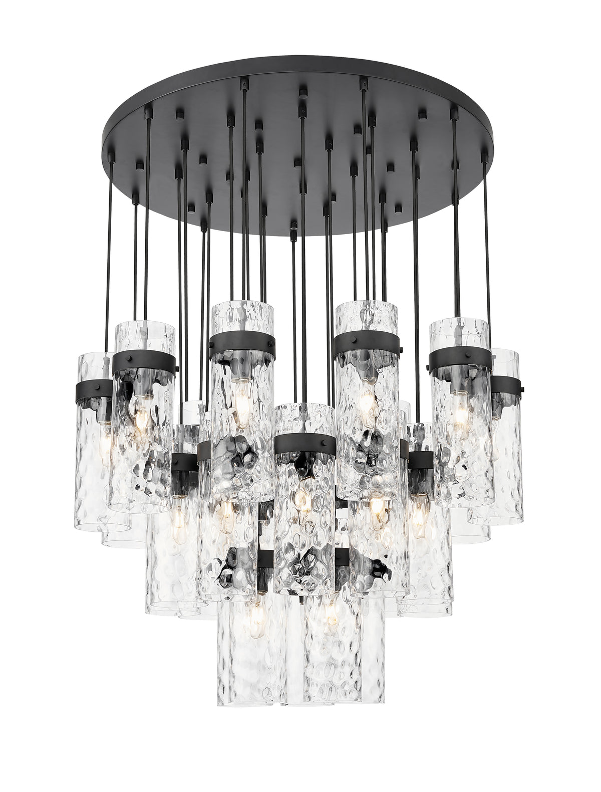 Fontaine 27 Light Chandelier Matte Black