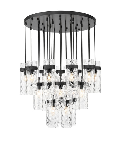 Fontaine 27 Light Chandelier Matte Black